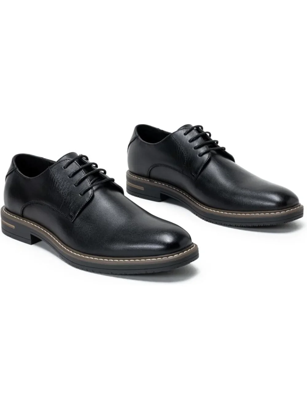 Men's Black Classic Cap Toe Lightweight Formal Oxford Wedding Dress Causal Shoes